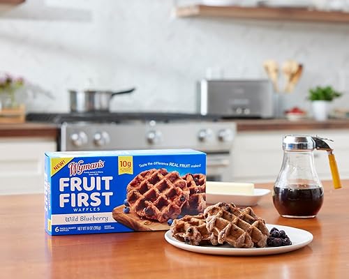 Miniatura 4 de Wyman's Fruit First Waffles - Arándano silvestre (6 cajas de 6 waffles) 36 gofres