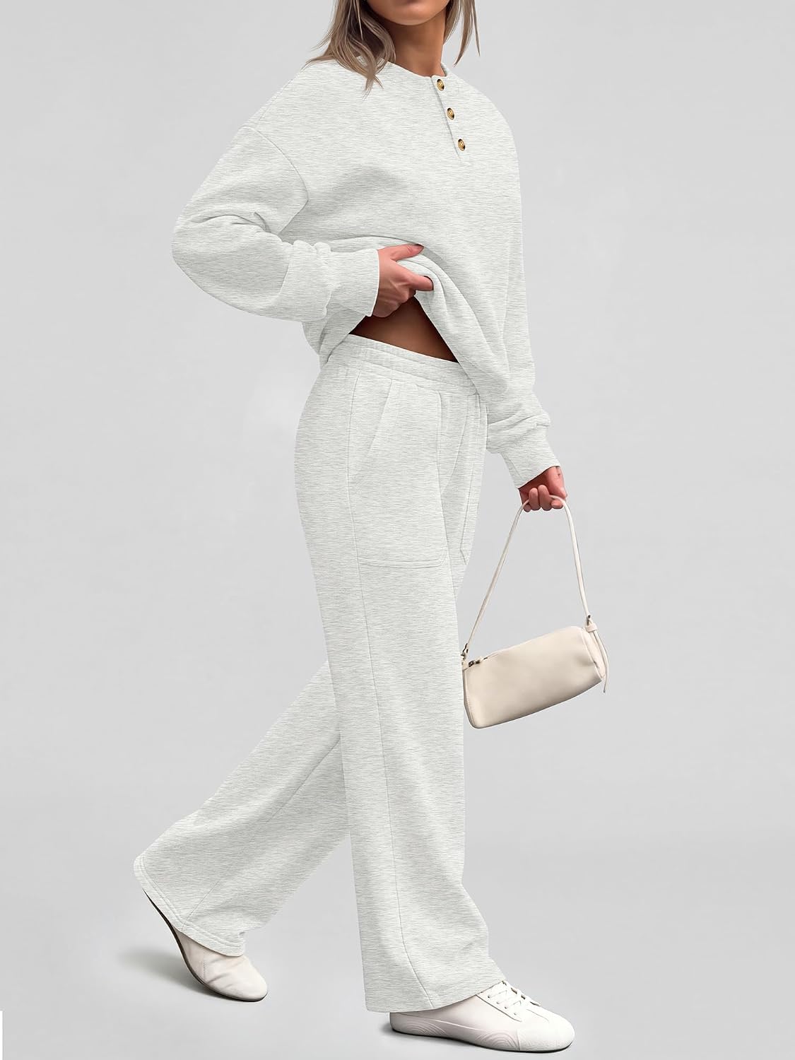 ANRABESS Lounge Matching Set for Women 2 Piece Sets Sweatsuits Fall Outfits image 5