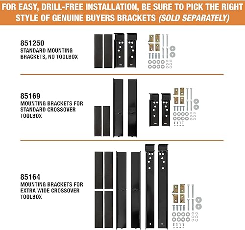 Miniatura 4 de Buyers Products 851255, 69 pulgadas Kabgard  - Portaequipajes de acero resistente para camionetas, color negro, popular entre las camionetas Ford,