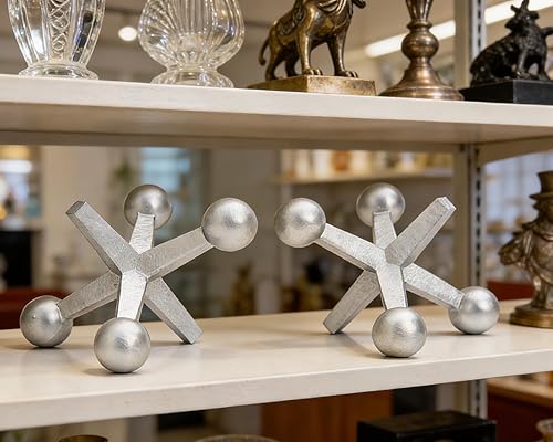 Miniatura 3 de Retro Jack Knick Knacks - Juego de 2 pequeños objetos decorativos antiguos para el hogar, dormitorio, oficina, estante, escritorio, estantería,