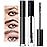 DAGEDA Clear Eyebrow Setting Gel, Clear and Black Brow Fix Gel, Waterproof And Sweat-Proof Eyebrow Repair Liquid Brows Styling Beauty Salon Home Use Makeup, 1.81oz