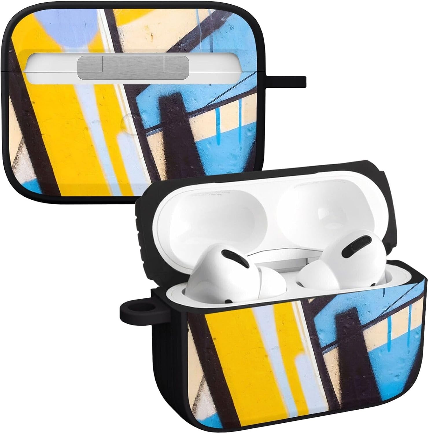 Affinity Bands Graffiti Collection HDX Case Cover Compatible with Apple AirPods Pro 1 & 2 (Geo Jazz)