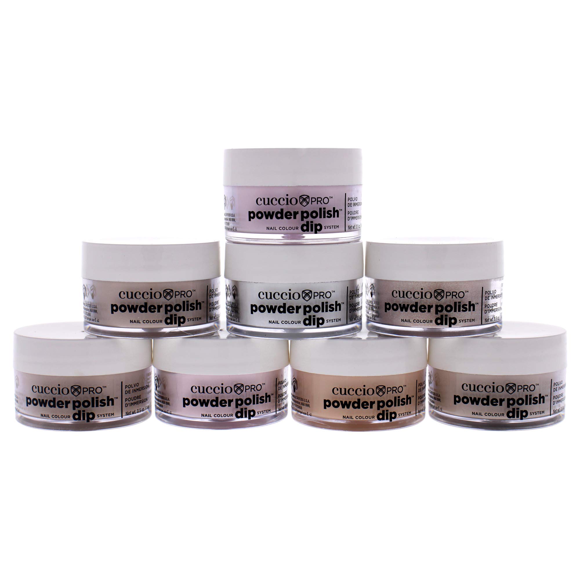 Cuccio Bare Nudity Nail Color Dip System Dipping Powder Kit