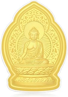CHOW SANG SANG 999.9 24K Pure Gold Cultural Blessings Medicine Buddha Bhaisajyaguru Ingot for Women & Men 94172D