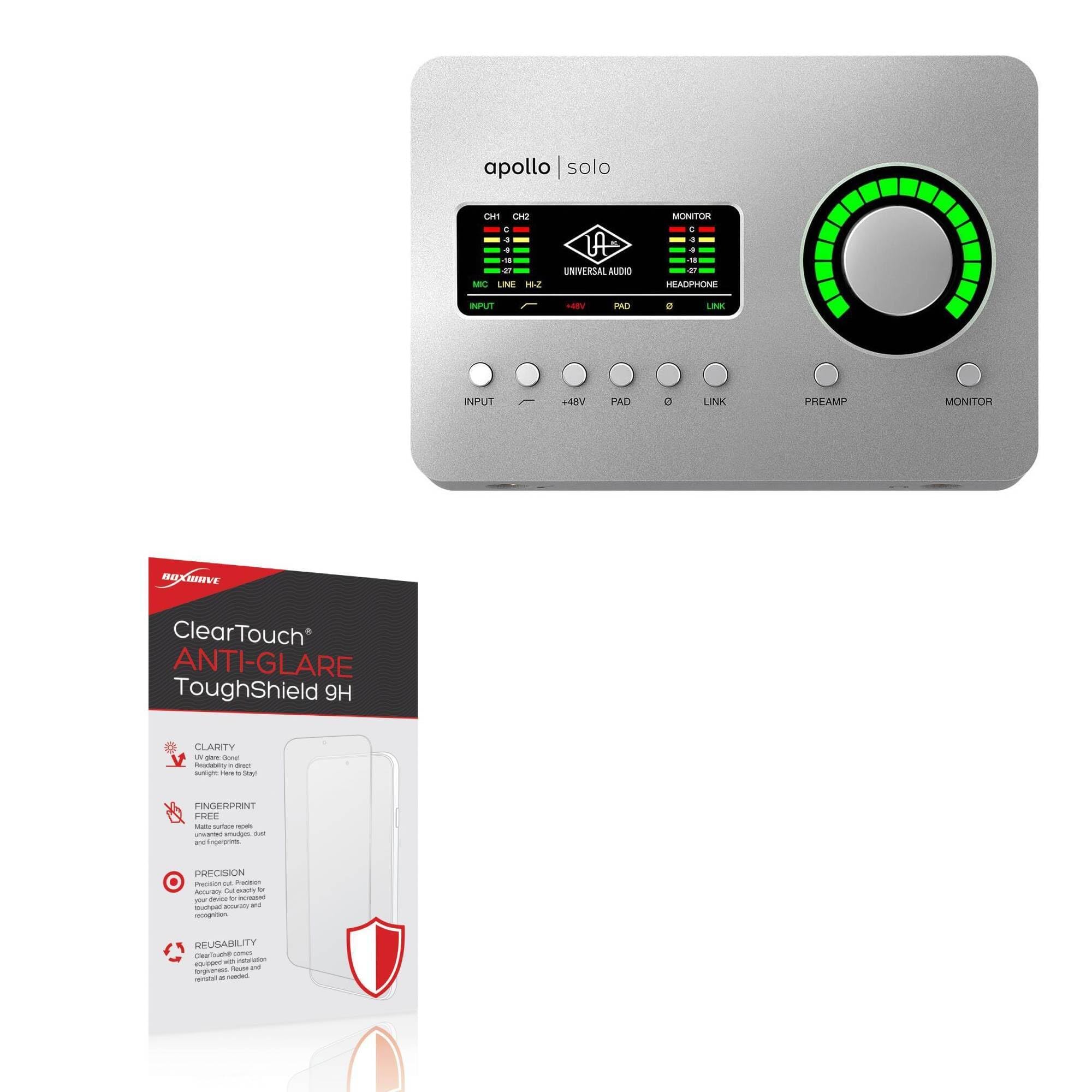 BoxWave Screen Protector Compatible with Universal Audio Solo USB - ClearTouch Anti-Glare ToughShield 9H (2-Pack), Anti-Glare 9H Tough Flexible Film Screen Protector