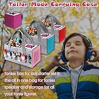 Vista 3 de Tonies - Estuche de transporte compatible con figuras Toniebox Starter y Tonies, bolsa de mano para el hogar al aire libre para reproductor de audio