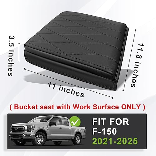 Miniatura 413 de Muslogy Funda de consola central compatible con Honda Pilot 2023 2024 2025, 2024 2025 2026 Ridgeline/Passport Accesorios para apoyabrazos, tapa