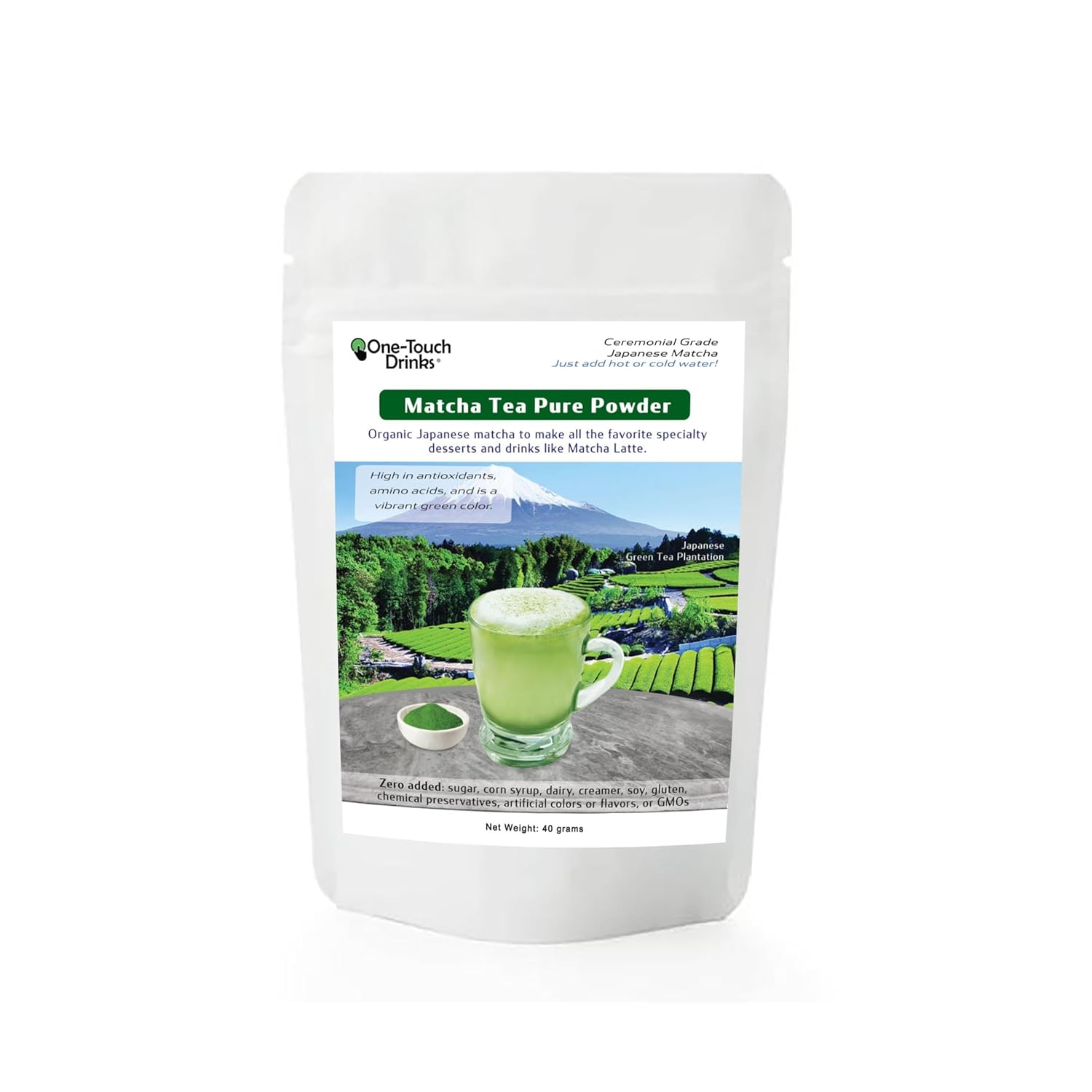 Matcha Tea Pure Ceremonial Powder 40 grams