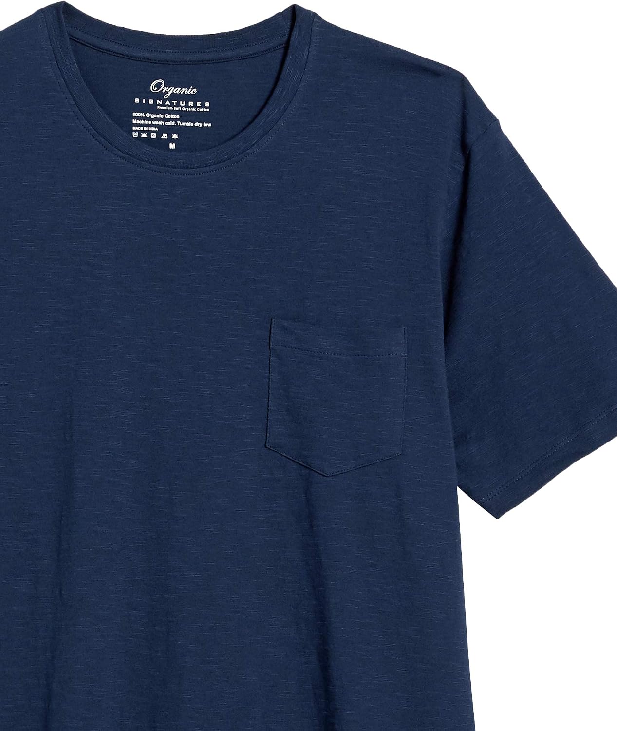 Organic Signatures Soft Lightweight Pocket T-Shirts for Men 100% Organic Cotton