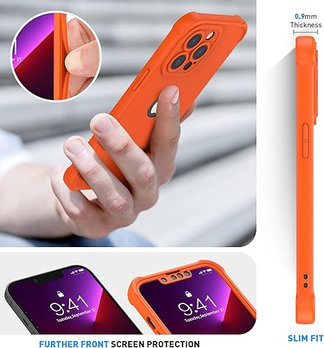 Miniatura 4 de ORETECH Funda para iPhone 13 Pro Max, con 2 protectores de pantalla prueba de caídas de grado militar de 10 pies protección de cámara 360 a prueba