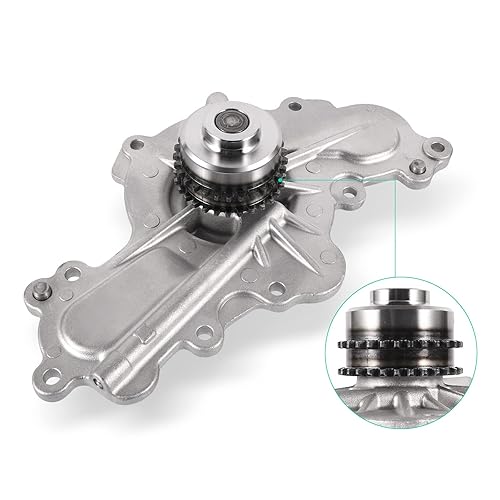 AW6348 Water Pump (W/Double-Row Sprocket;Engine 3.5L 3.7L) For 2011-2019 Ford