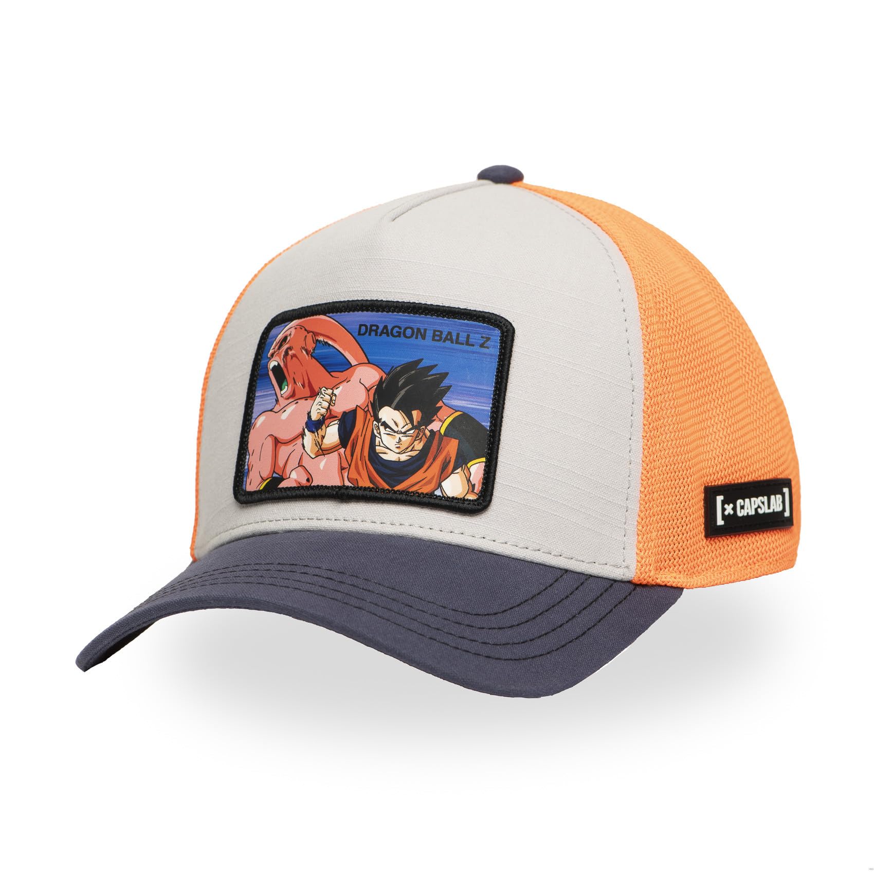 Capslab Unisex Grey Cap Man And Woman, Trucker Dragon Ball Cap, Adjustable By Snapback, One Size