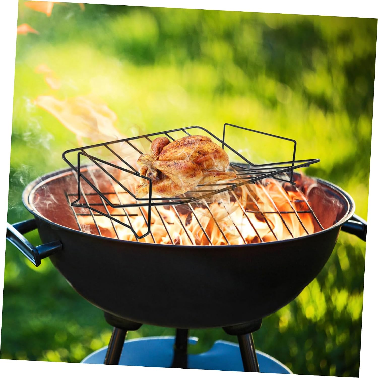 ORFOFE 1pc Practical Barbecue Rack BBQ Shelf for Steak Chicken Lightweight Design High Heat Conduction Efficiency for Outdoor Grilling Camping