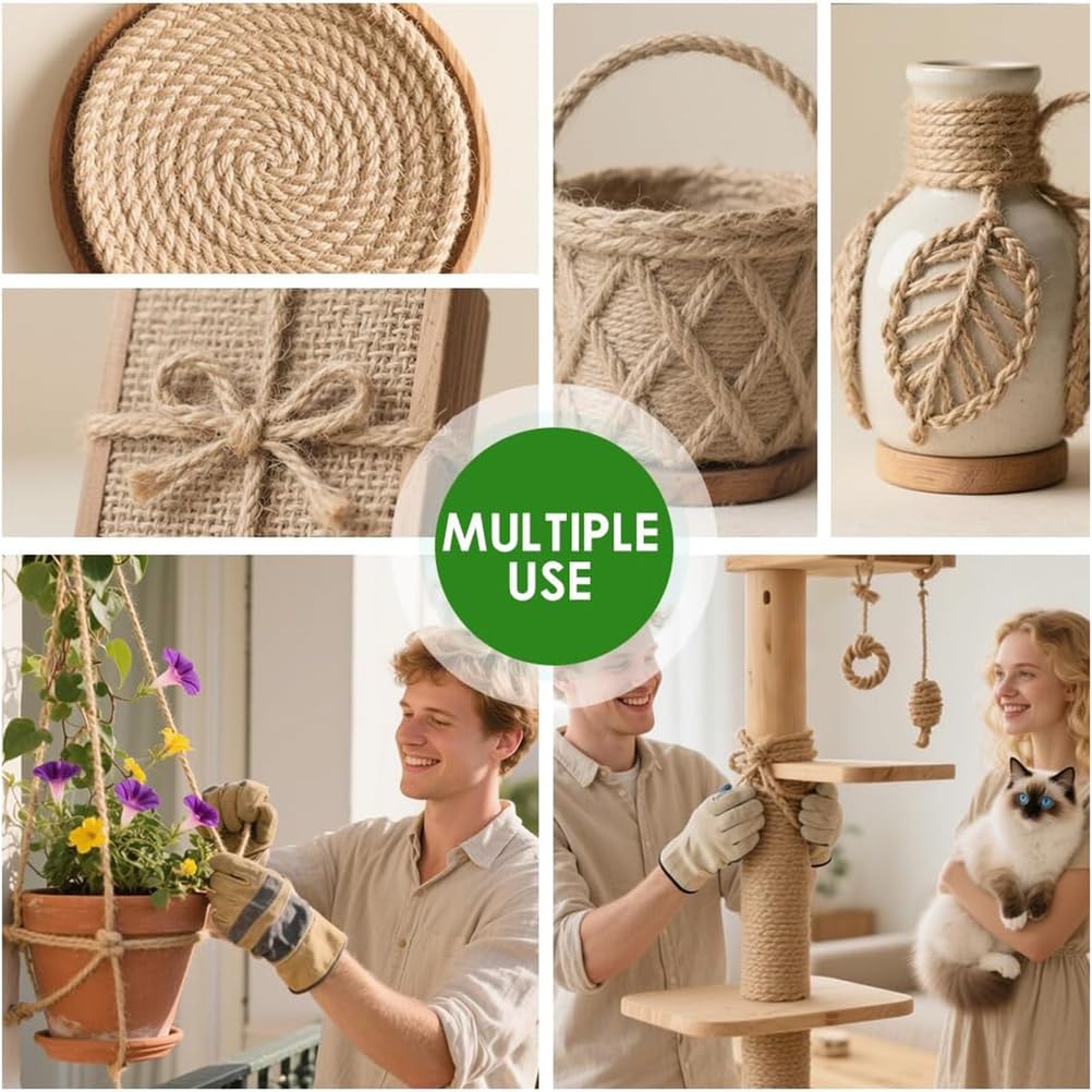 Corde/Ficelle en Jute Naturel – 328 Pieds de Long