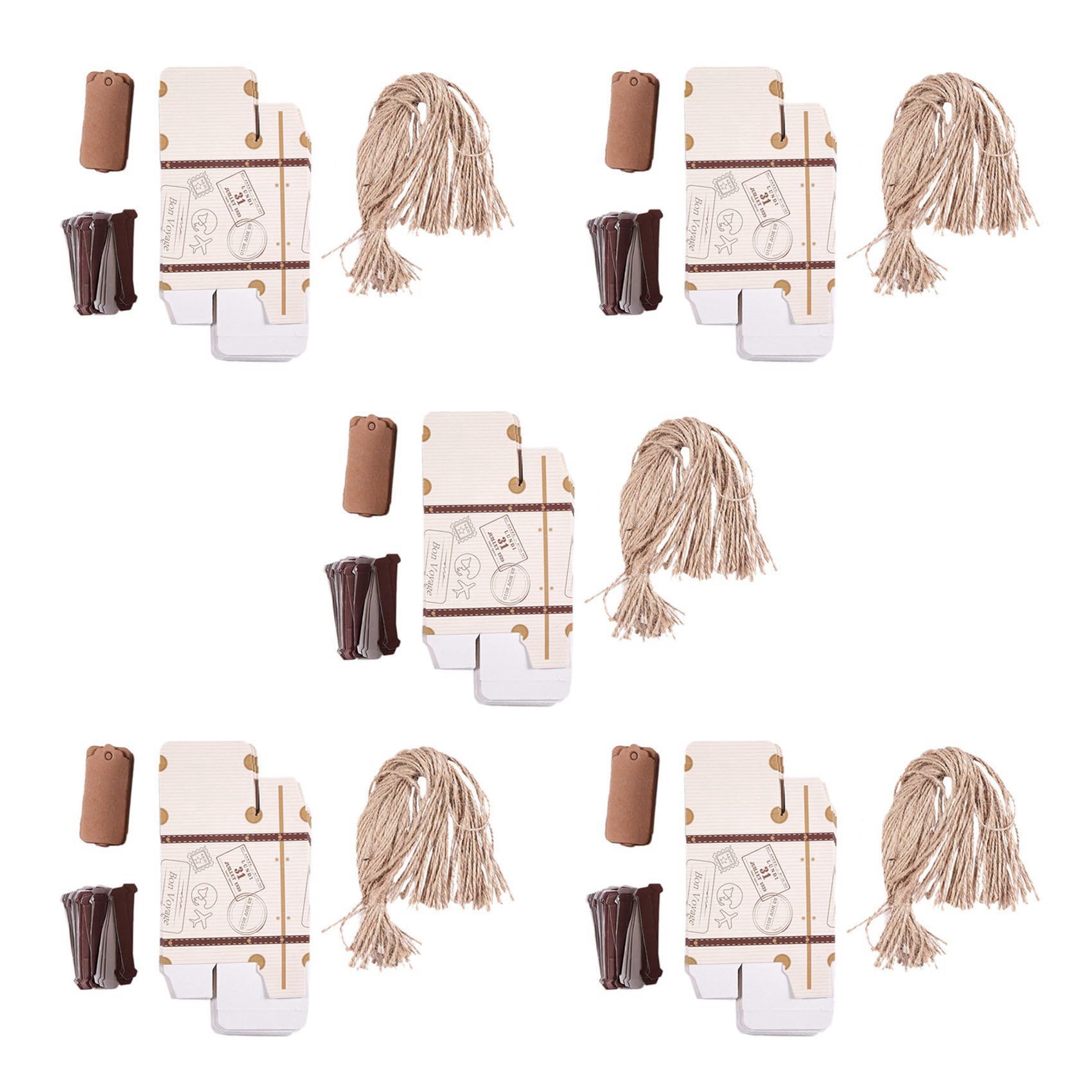 Boite de faveur bonbonniere vintage pour decoration de mariage theme voyage