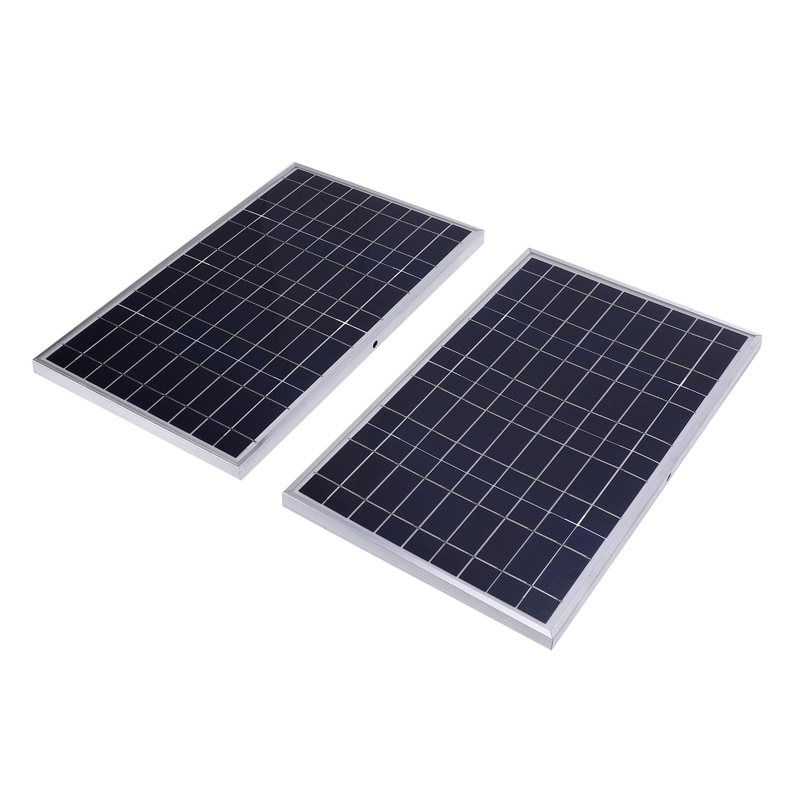 Luqeeg Kit de Panneau Solaire, Kit de Démarrage en Panneau Solaire Monocristallin avec Contrôleur de Charge, d'alimentation pour RV, Véhicule et Système Hors Réseau
