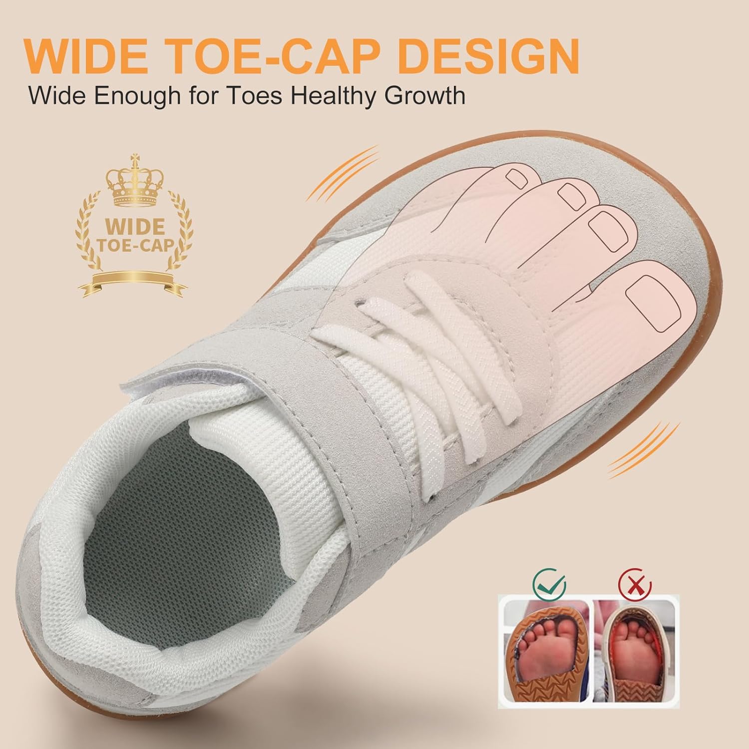 Toddler Shoes Zero Drop Minimalist Sneakers for Toddler/Little Kid Barefoot Slip on Tennis Shoes for Kids Boys Girls - Image 3