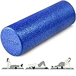 Yes4All High-Density EPP Round Back Roller Foam, Exercise Foam Roller for Yoga, & Pilates, Multiple Sizes and Colours, Blue - 18 inches