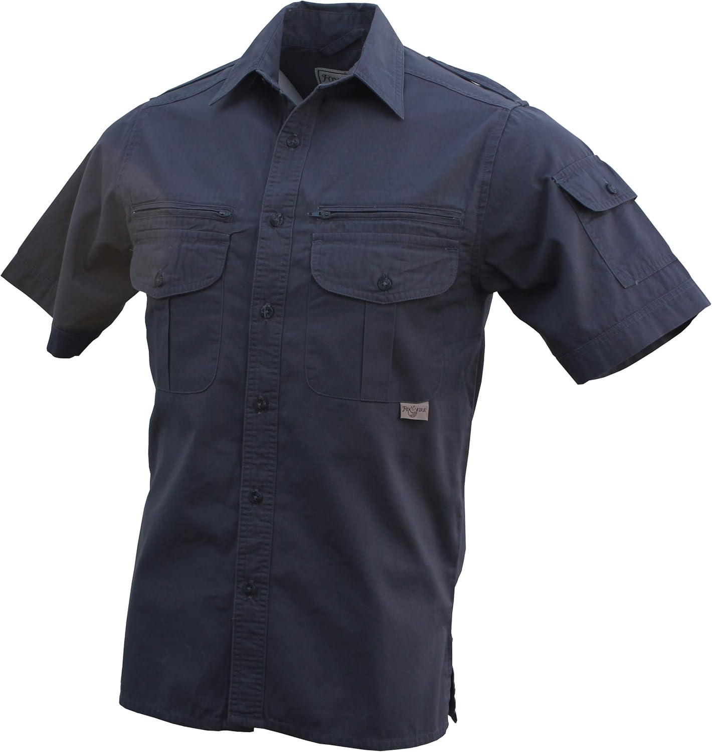 Foxfire Thunder River Gear Short Sleeve Cotton Travel Safari Passport Shirt