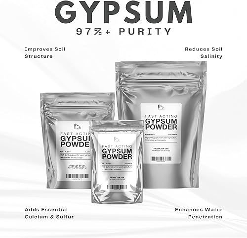 Miniatura 2 de Olympus Myco Polvo de yeso (sulfato de calcio dihidratado) para enmienda del suelo y sustrato de hongos  1 lb