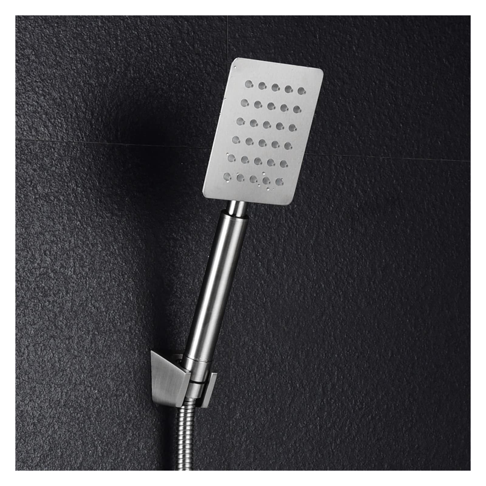 Tuyau de douche anti-calcaire en inox 304 brossé flexible unique