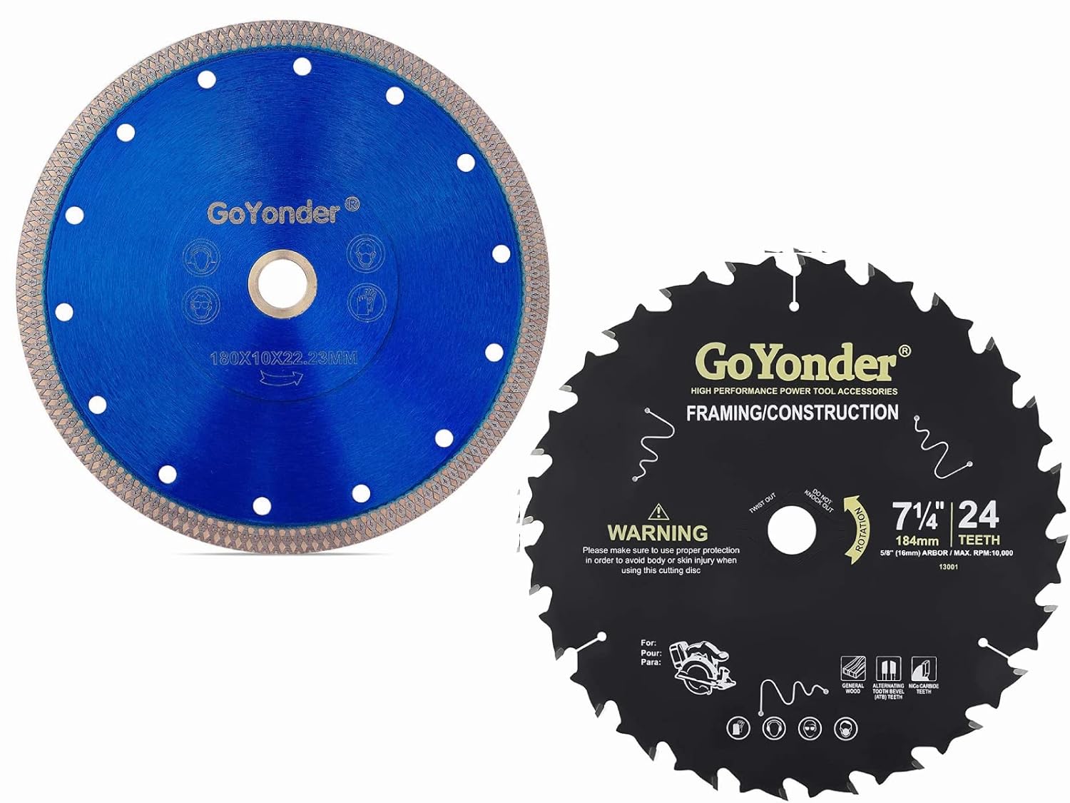 Circular Saw Blade TCT Carbide Saw Blades with 5/8 Inch Arbor for