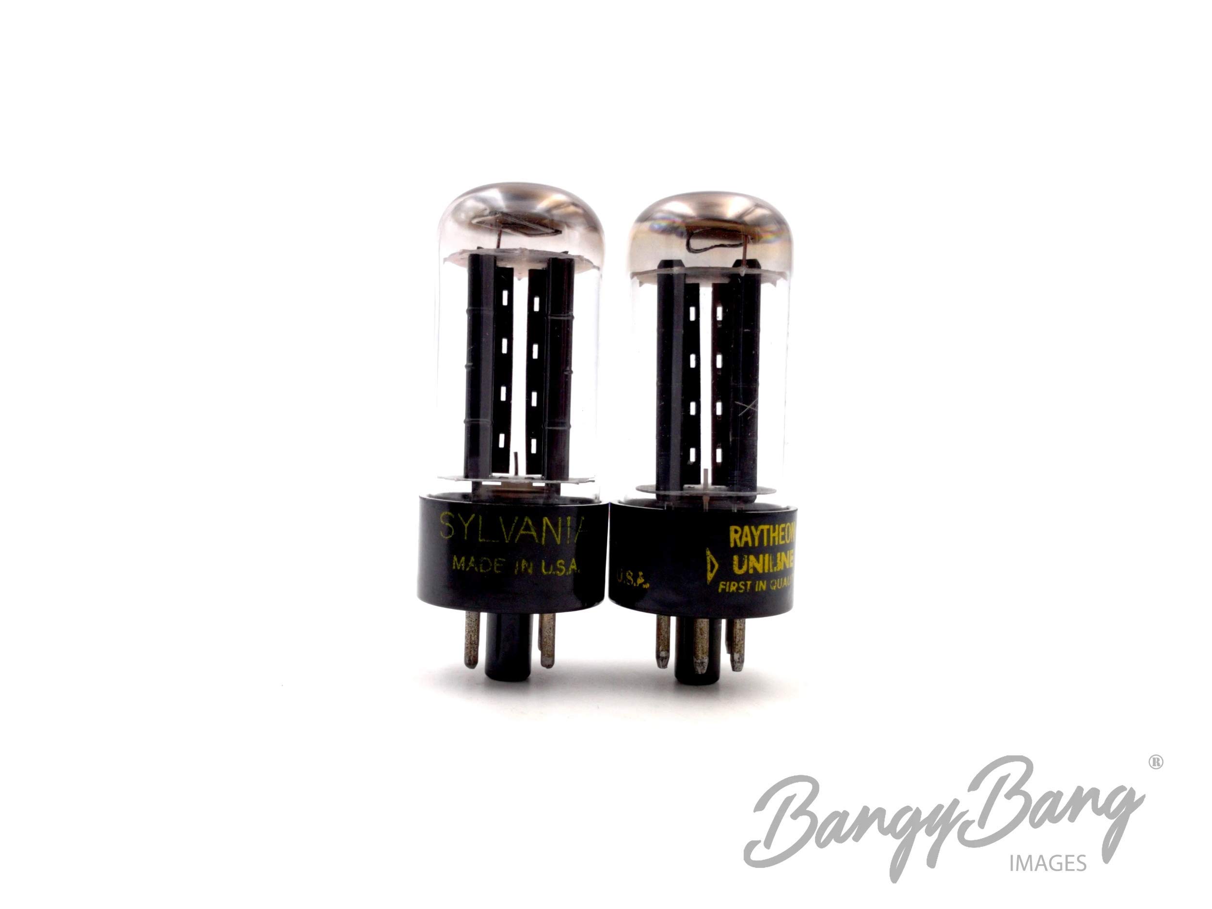 Matched Sylvania/Raytheon 5Y3/GT Full Wave Rectifier Guitar Amp. Tube- BangyBang Tubes3