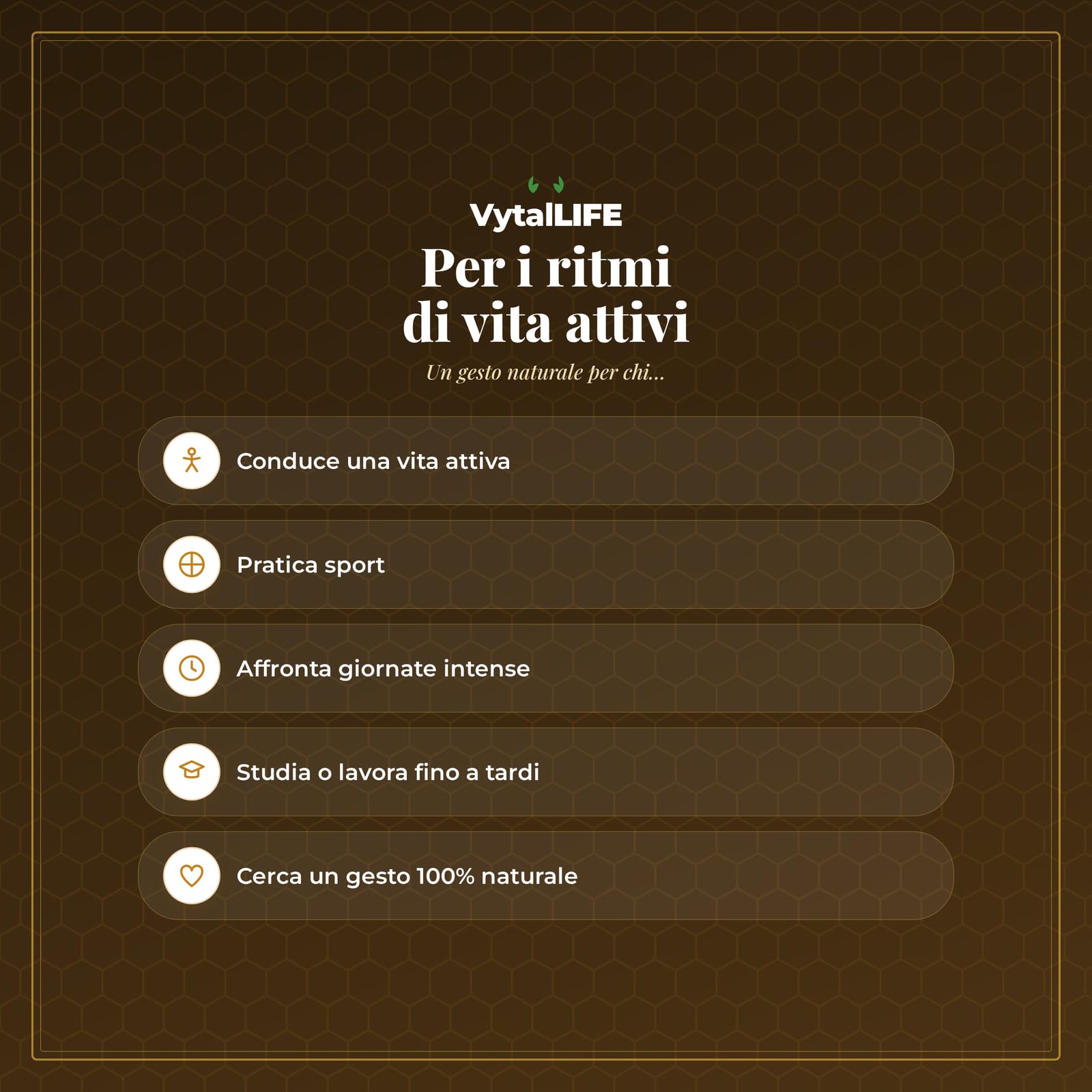 Miele Afrodisiaco VytalLIFE per Uomo | Miele Puro con Ginseng, Maca e Pappa Reale | Per Chi Cerca Testosterone Uomo, Libido e Vitalità 100% Naturale | Royal Honey Per Una Routine Naturale Di Vitalità