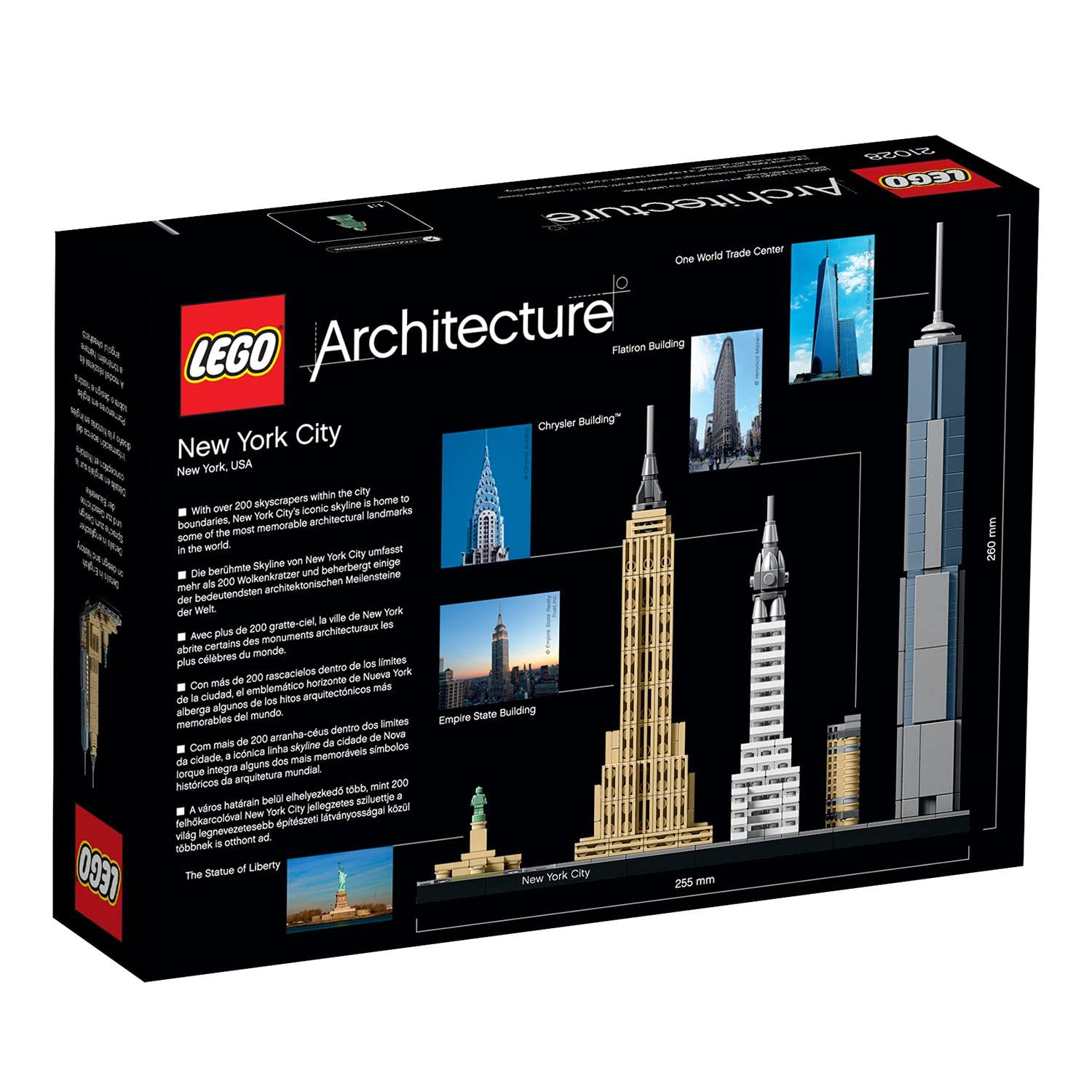 LEGO 21028 Architecture Ciudad de Nueva York Set de Construcción de Ciudad, Decoración de Oficina, Idea de Regalo Coleccionable