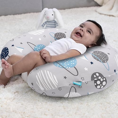 Miniatura 4 de BROLEX Fundas de almohada de lactancia para bebés paquete de 2 fundas suaves para almohadas de lactancia materna, tela cómoda, se adapta a almohadas