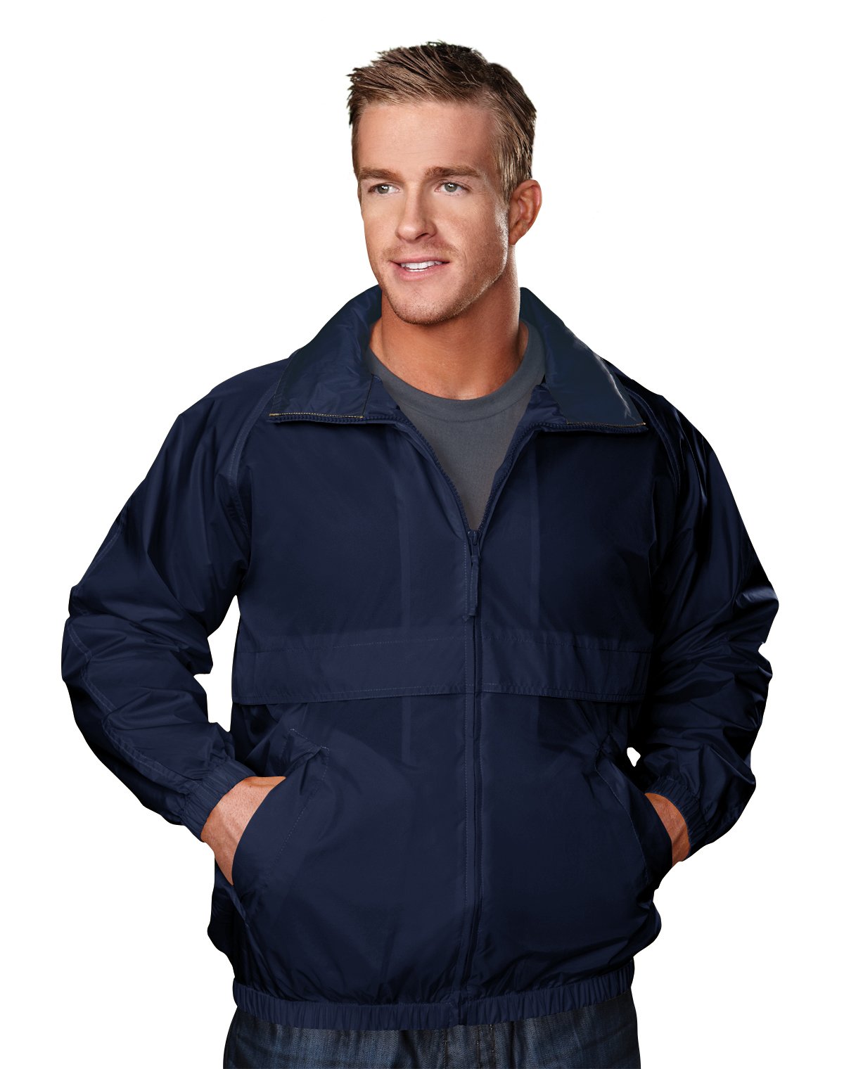 AFC Men’s Windbreaker Jacket Regular &amp; Big &amp; Tall S to 6X Water Resistant Coat
