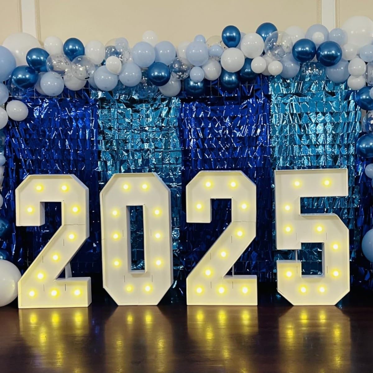 Dekoracje na ukończenie szkoły 2025 Numer znaku, 2026 Namiot podświetlany Numery, dla przedszkola, szkoły średniej, wystrój noworoczny, klasa 2028, artykuły imprezowe(2027,100CM/3.3FT)