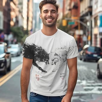 3D Printed T-Shirt for Everyday Wear High-Definition Graphic Comfortable