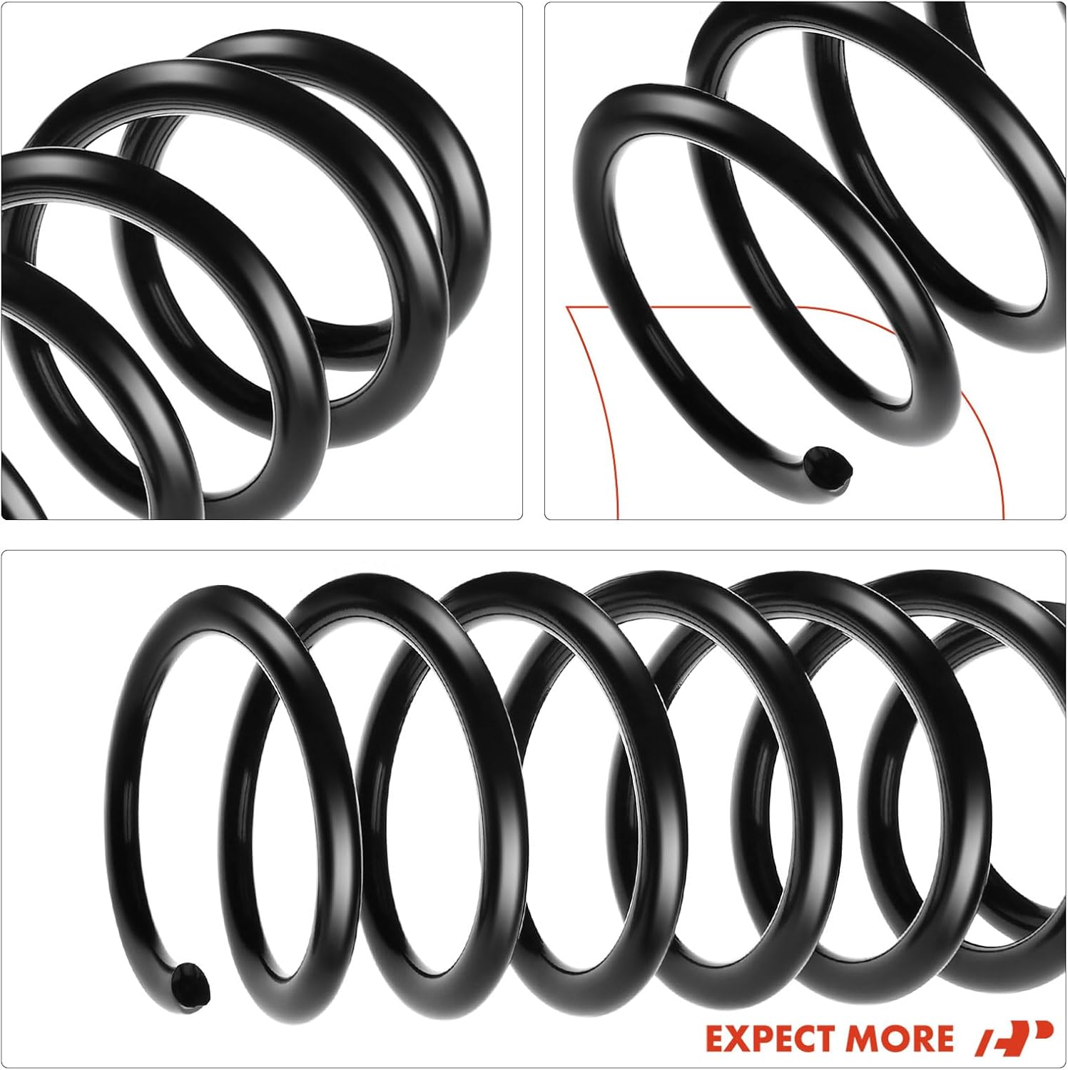 A-Premium Rear Coil Springs Compatible with BMW F25 X3 2011-2017 F26 X4 2015-2018 Sport Utility, 2-Pack, Driver and Passenger