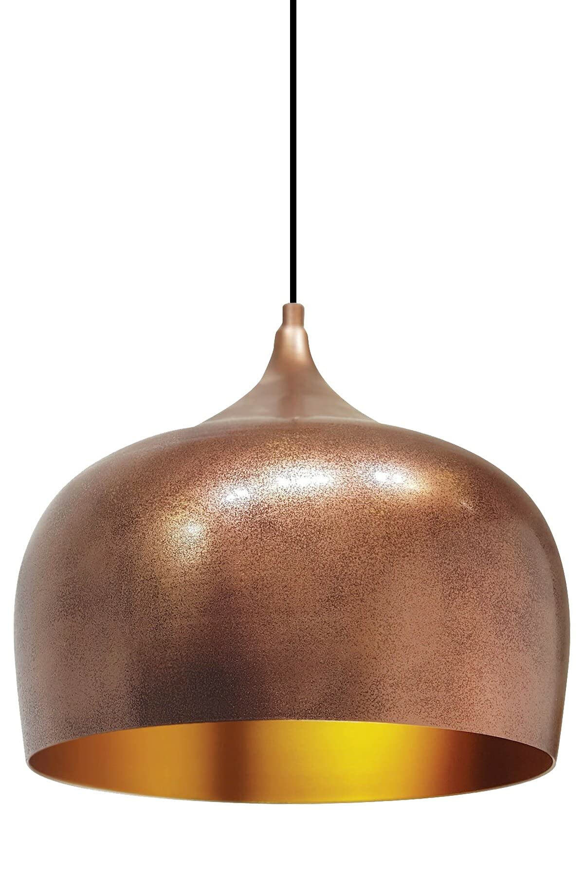 bamyum Kreis Hängelampe Esstisch Ø30 cm Kupferfarbe, Pendelleuchte Vintage, Küchenlampe Hangend, Esstischlampe Hängend E27, Küche