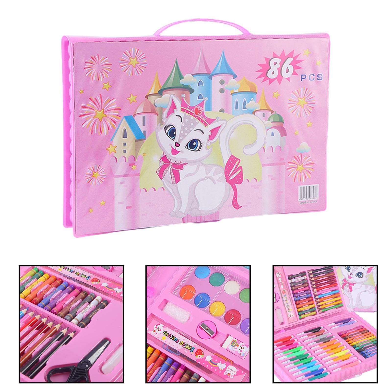 arte para meninas - 86-Piece Drawing Art Kit Gifts Art Set Case