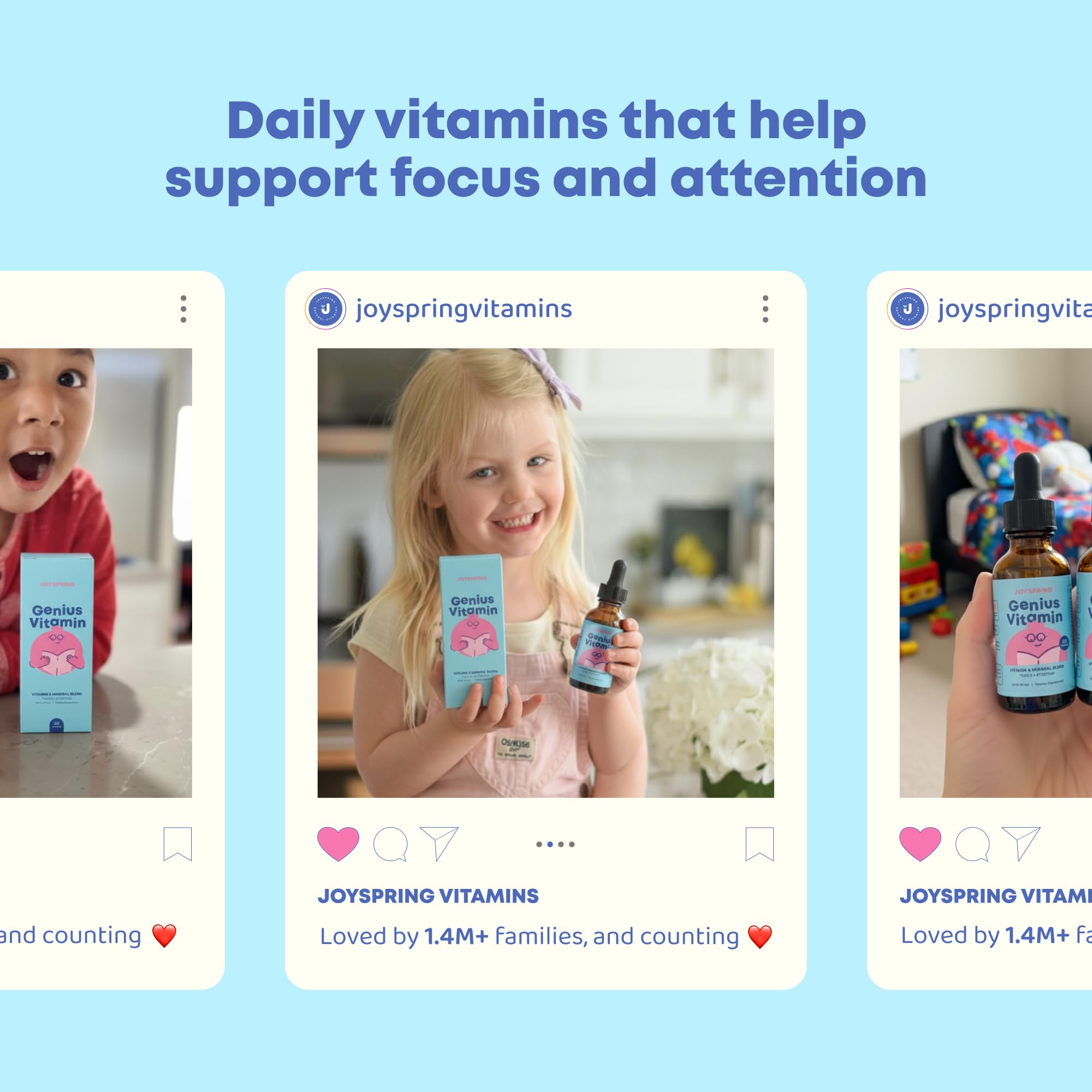 JoySpring Genius Vitamin Kids B Complex Drops, Elderberry, 30 Ct — Amazon image 3