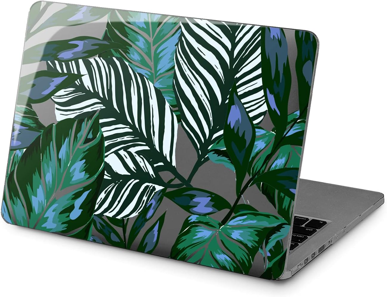 Hard Case Compatible for MacBook Pro 16 14 M3 M2 2023 M1 Pro 13 2022 Air 13 2021 Retina 2020 Mac 11 12 Nature Green Leaves Painted Print Laptop Tropical Leaf Cover Protective Design Abstract