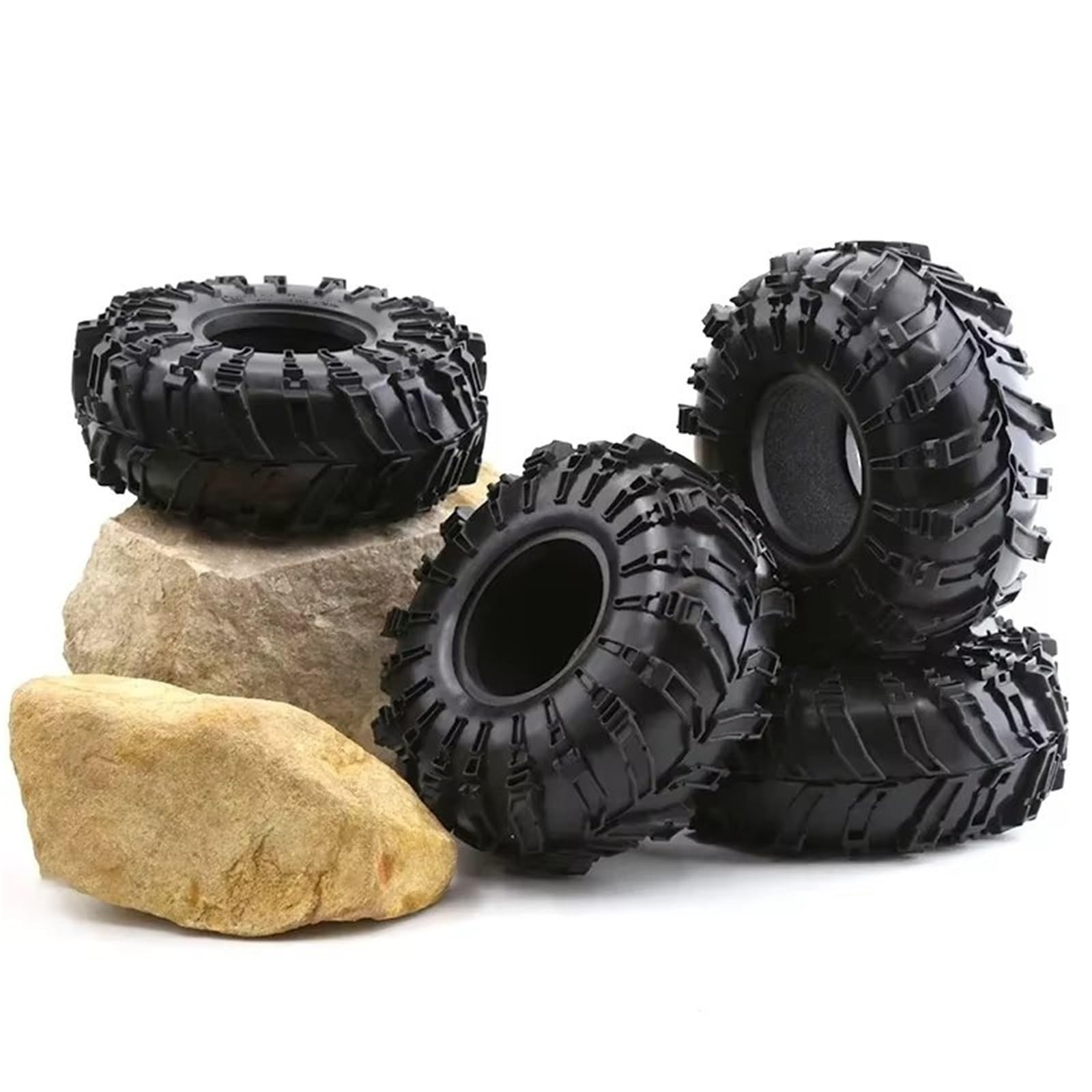 RC Ruote Gomma Compatibile Con Axial Per SCX10 90046 Per TRX4 Per Rock Per Buggy 1/10 RC Crawler Car Pneumatici In Gomma Da 2,2 Pollici Pneumatici Delle Ruote