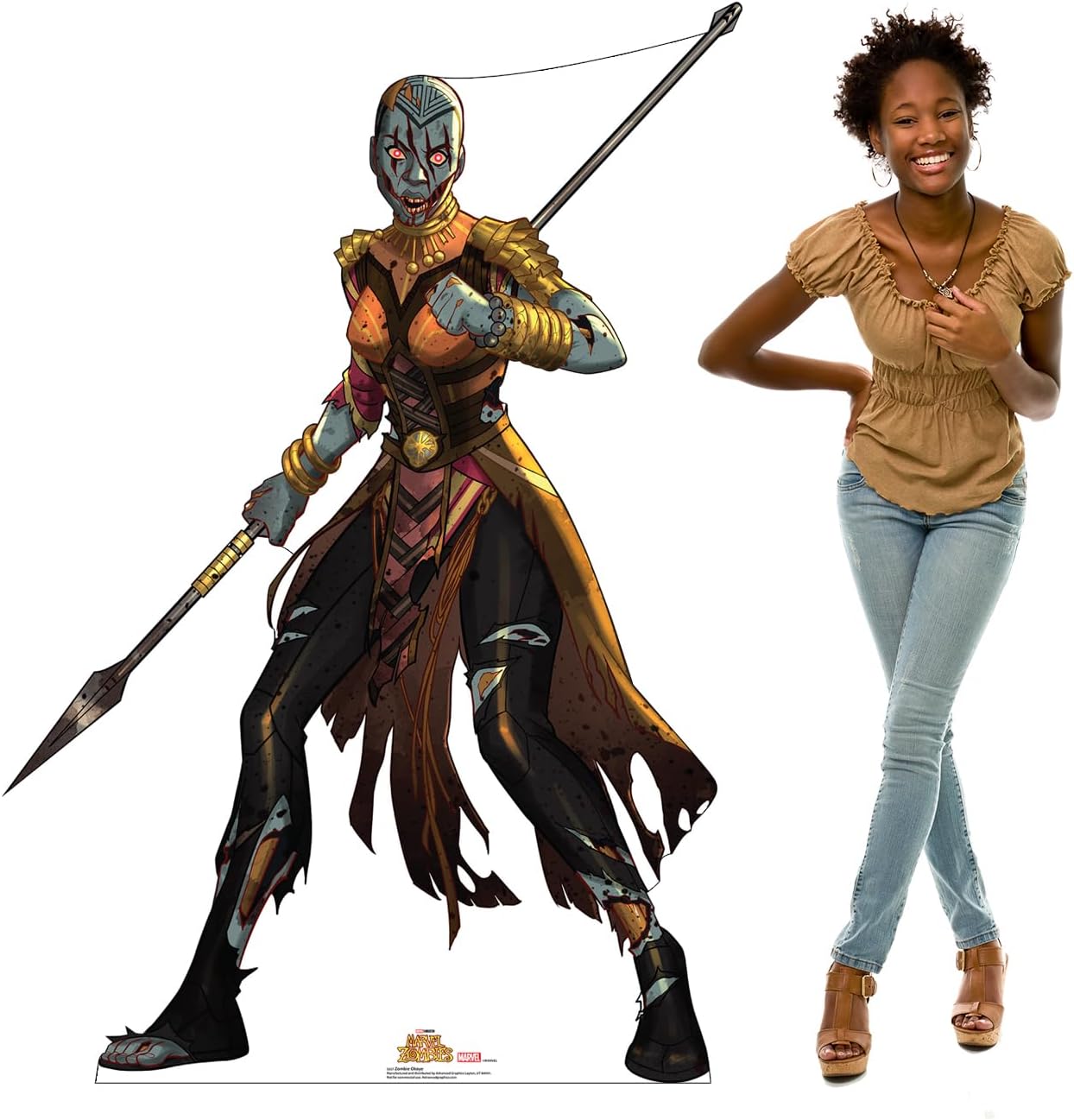 Cardboard People Zombie Okoye Life Size Cardboard Cutout Standup - Marvel Zombies (Animated TV Miniseries)