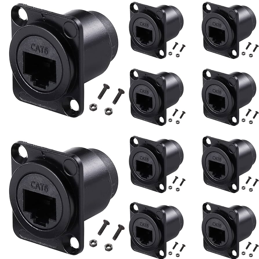 Amazon.co.jp: PENGLIN 10個 Dタイプ RJ45 カプラー シールド
