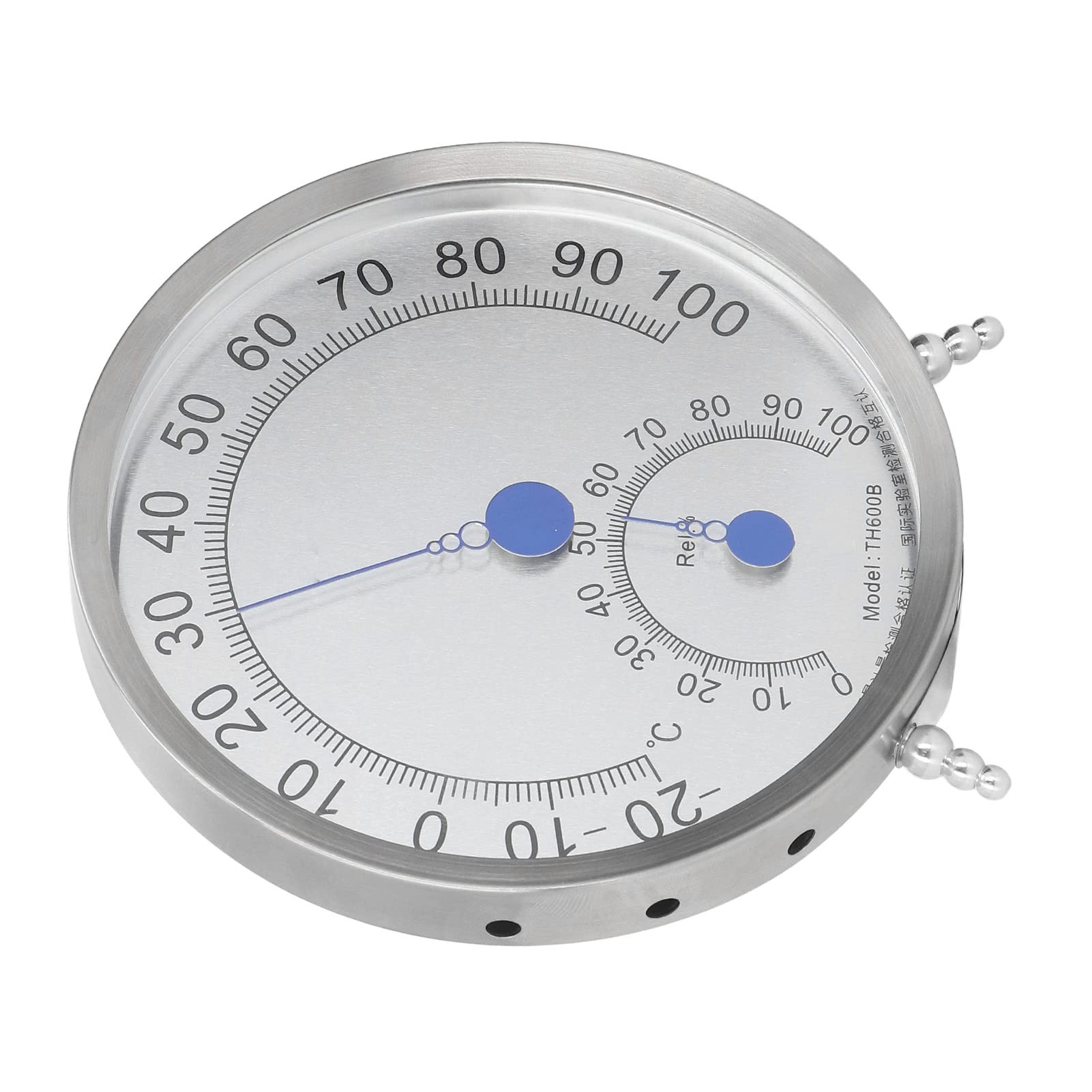 lyrlody Thermomètre Extérieur, Thermomètre étanche en Acier Inoxydable,