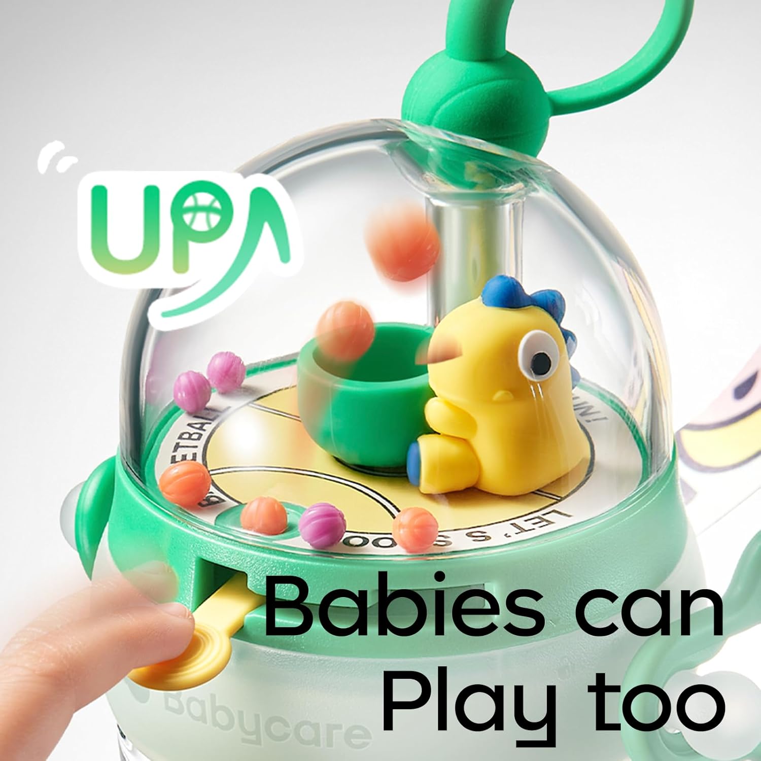 bc babycare 17oz Kids Water Bottle Cute Kid Straw Bottles for School Spill Proof Toddler Cups with Soft Silicone Straw and Adjustable Strap BPA-Free Orange - Image 5