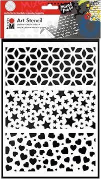 Marabu 028500001 Art Stencil A4 Modern Combination