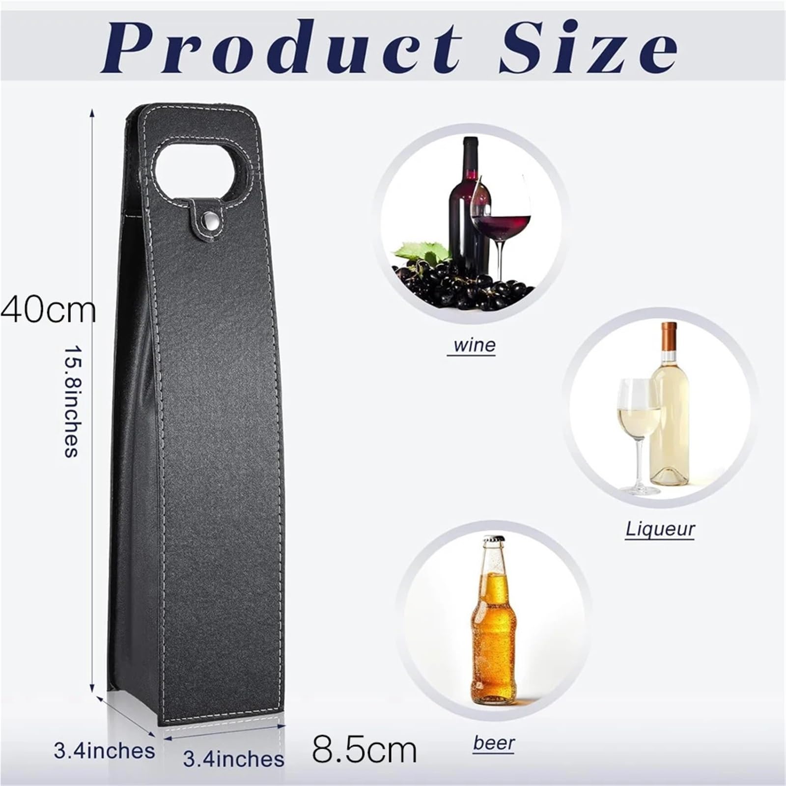 Borsa regalo per vino Borsa tote per vino Borsa riutilizzabile in pelle porta vino borsa titolare singola bottiglia champagne birra sacchetti regalo per matrimonio festa di compleanno, Rosso