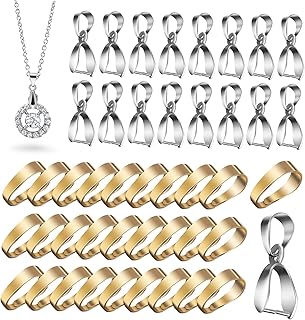 Elegant Pendant Charms Clasps for Jewelry Making Snap Bail Hooks Pinch Clips Easy Assembly for DIY