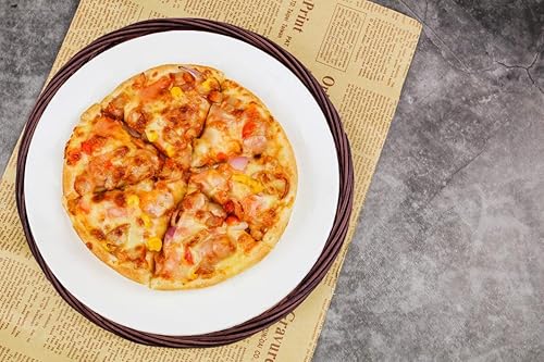 Miniatura 4 de Soporte de placa de papel de bambú de tejido a mano clásico de alto nivel (10 '' redondo)