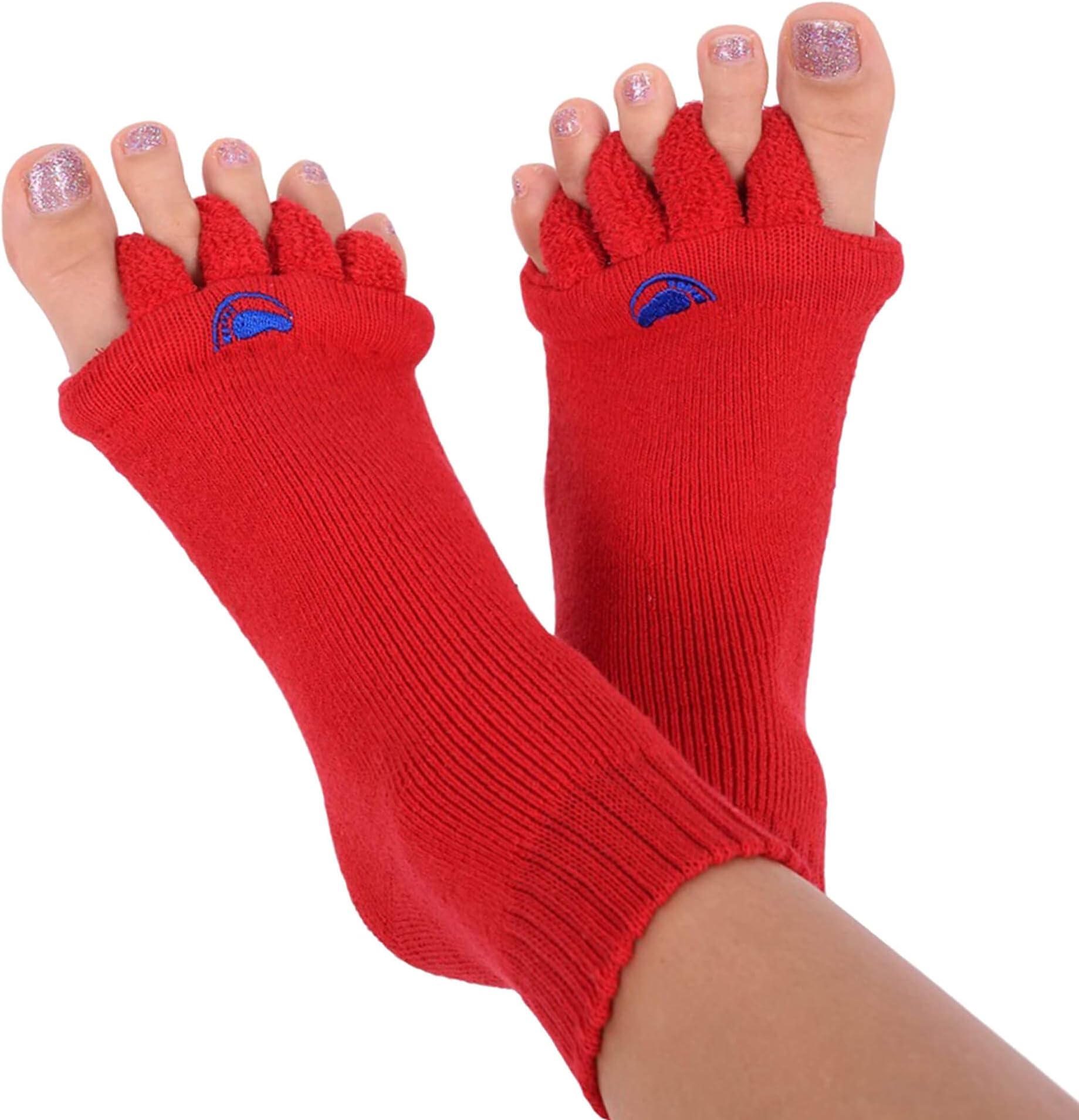 Foot Alignment Socks with Toe Separators – Holiday Socks for Women & Men - Cozy Christmas Gift Idea