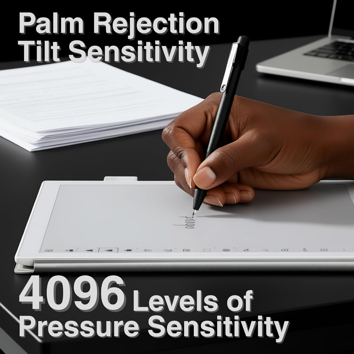 SN1 EMR Stylus Pen for Supernote, Remarkable 2, Quaderno - 4096 Pressure Sensitivity, Palm Rejection