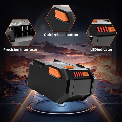 Miniatura 4 de Paquete de 2 baterías de litio de alta capacidad de 18 V de 6.0 Ah para herramientas Ridgid 18V R840089 R840087 R840086 R840085 R840084 R840083